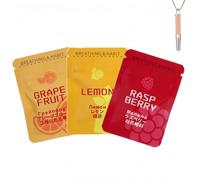 3PCS Flavoured Inner Filter Packs,Air Breathlace Filter,Anxiety Relief,Flavoured Air Refill Filter for Breathing Necklace with Resistance,Natural Essential Oil Filters(Grapefruit,Lemon,Raspberry)