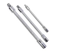 3Pcs Flexible Drill Bit Extension Rod Set Bendable Socket Extension Rod Shafts Flexible Socket Wrench Set Bendable Shafts