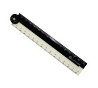 3Pcs Flexible Geometry Measuring Ruler Drawing Tool Clear Foldable Easy to Carry Foldable