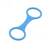 3PCS Flexible Silicone Ring Connector with 8-Profile Design for Snorkel Mask and Breathing Tube Pairing (Blue)