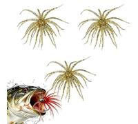 3pcs Floating Sea Urchin for Freshwater & Saltwater Fishing, Pull-Resistant for Various Fishing rigs and All Kinds of Fish (Gold)