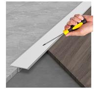 3Pcs Floor Transition Strip & Floor Cover Strips for Tiles, Carpets & Wood Floors, Divider Strip, Ideal for Smooth Transitions & Professional Finishes(Silver,60mm/2.36in)