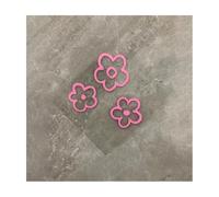 3PCS Floral Car Mirror Stickers - Waterproof Vinyl Decals for Interior Mirror, Rear Windshield & Windows - Cute DIY Decoration for Cars, SUVs & Motorcycles - Durable Feminine Vehicle Accessories(Pink)