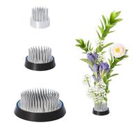 3Pcs Flower Frog Pins, Brass Needle Flower Arranging Supplies for Vase