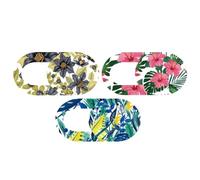 3pcs Flower Pattern Laptop Webcam Privacy Cover Slider, Super Thin ABS | Decorative Curved Edges, Extra Mini Size, Camera Control for Monitor Webcams, Remote Workers, Online Classes and Tablets