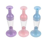3pcs Flower Pot Shaped Diamond Drill Pen for Crafts and Cross Stitch | Plastic Tool, Stable Base and Stand-up Storage, for Nails, Embroidery, Workshop Use