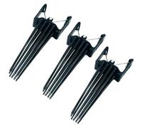 3Pcs Fluffy Hairpin Curling Bangs Instant Hair Clip, Fixed Shape Hair Styling Tools Volumizing Comb Unisex Headwear(Black)