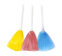 3Pcs Fluffy Microfiber Dusters Mini Dusting Brush Microfiber Dusting Brush Tool with Handle Kitchen Duster Laptop Keyboard Brush for Cleaning Interiors Furniture And Car Accessories