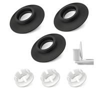 3PCS Flush Valve Seal， Compatible with Ideal Standard and Armitage Shanks Toilet Cisterns, Durable Black Rubber Washers Replacement Set