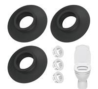 3Pcs Flush Valve Seal Compatible with Ideal Standard Toilet Cistern Sealing Tightly Replacement Flush Valve Seal and Clip for Ideal Standard Armitage Shanks Flush Valves SV01967 Durable Black