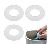 3PCS Flush Valve Seal for 816.418.00.1 Clear Toilet Cistern Washer Valve Seal Ring for Ideal Standard Washers Toilet Drain Tank Valve Sealing Gasket Replacements Rubber Seals for Geberit