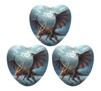 3PCS Flying Dragon Car Air Freshener Hanging Scented Cards Cute Gray Car Fresheners Long Lasting New Cars Scents for Women Men Natural Air Freshener with Lanyard Automotive Freshies
