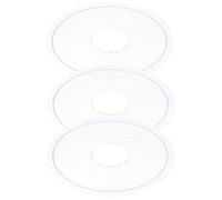 3pcs Flywheel Guard for Mountain and Road Bikes, Spoke Protection | Plastic Add-on, Easy Install Design, White Finish, for Folding Travel Bikes and Cassette Use