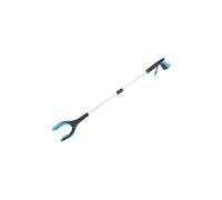 3pcs Foldable Garbage Clip Sanitation Litter Waste Cleaning Supplies Sanitary Gripper Picker Collapsible Trash Picking Grab Tool for Picking Rubbish(Blue)