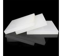 3Pcs Food Grade White Polypropylene Sheets - 200x200/210x297mm, 2mm-20mm Thick, Durable PP Plates(200x200x2mm)