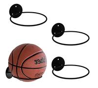 3pcs Football Holder, Wall Mount Ball Holder Football Storage, Football Stand Ball Wall Storage Display Ball Storage Metal Ball Holder Rack Display Ball Holder Football Holders for Wall