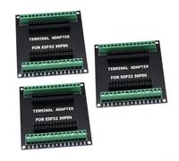 3PCS for esp32 Terminal Adapter Board 30Pin Screw Connector for DevKit V1 Microcontroller Expansion Module DIY for iot Projects Black Green(30P)
