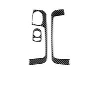 3pcs for Fiat 500 2012-2015 Carbon Fiber Car Glass Switch Panel Cover Trim Stickers Car Interior Mouldings Accessories FIXCOR(LHD)
