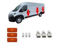 3PCS for FIAT Ducato 2006-2016 Side Marker Lens Light + socket + bulb