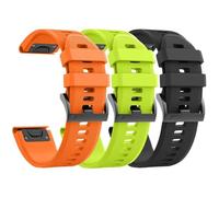 3Pcs for Garmin Fenix 5 Watch Band/Fenix 6 Watch Band/Fenix 7 Band 22mm Soft Silicone Bands Compatible With Garmin S62 Watch Bands/Fenix 5 PLUS Band