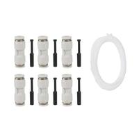 3pcs For Lab X1 X1C X1E P1P P1S 3D Printer PTFE Tube Pneumatic Connector 1.75mm Filament Extruder 3D Printer Part(6pcs and 4m tube)