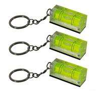 3pcs for mini for Spirit Level Keychain with Magnetic Base - Precision Bubble Level Tool for DIY & Carpentry - 4x1.5cm Acrylic Square(Yellow)