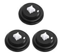 3Pcs for Siamp Flush Valve, Silicone Toilet Cistern Fill Valve, Durable and Portable, for iamp Diaphragm Washer, Standard Tank Float Flush Valves Seal Replacement, Improve Toilet Performance (Black)