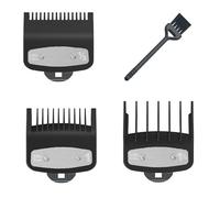 3Pcs for Wahl Hair Clippers, for Wahl's Clipper Guards with Metal Clip, Professional Replacement for Wahl Cordless Hair Clippers, for Babyliss Clipper Guards, for 1.5/3/4.5 MM (with Cleaning Brush)