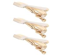 3pcs Fork and Knife Tie Clip for Men Brass 1.97 Inch Novelty | Wedding and Business Trips, Lightweight Compact Fit for Varied Neckwear Thicknesses