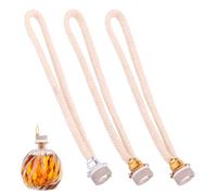 3pcs Fragrance Oil Lamp Wick, Braided Replacement Oil Lamp Wicks Catalytic Burner Air Control for Diffuser Aromatherapy Home Decoration (Gold, Silver)