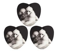 3PCS French Poodle Car Air Freshener Hanging Scented Cards Cute Black Car Fresheners Long Lasting New Cars Scents for Women Men Natural Air Freshener with Lanyard Automotive Freshies