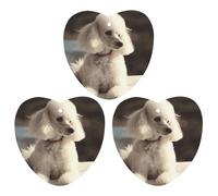 3PCS French Poodle Car Air Freshener Hanging Scented Cards Cute Gray Car Fresheners Long Lasting New Cars Scents for Women Men Natural Air Freshener with Lanyard Automotive Freshies