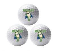 3PCS Frog Again The Machine Protest Golf Balls Fog Resist Practice Balls Funny Golf Ball for Men Adult Unique Professional Ball for GolfLover Perfect Father’s Day Christmas Birthday Gift