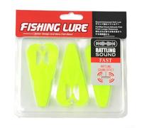 3pcs Frog Fishing Lure Set 7 5cm with Sound Bead 8g Artificial Bait for Manicured Fish and Bass Angling (yellow)