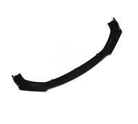 3Pcs Front Bumper Lip Splitter Kit, Anti Collision Scratch Prevention Chin Protector Front Bumper Lip Spoiler Gloss Black High Toughness Front Spoiler Body Kit