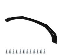 3pcs Front Bumper Lip Splitter Kit, Gloss Black ABS Front Spoiler Body Kit, Aerodynamic Chin Spoiler for Vehicles with 1800mm Width, High Toughness Anti Collision Design