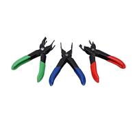 3PCS Fuel Line Disconnect Pliers Set Heavy Duty Universal Fuel Line Removal Tool Ergonomic Rubber Coated Handles for Petrol Car Repair Professional Chrome Molybdenum Steel