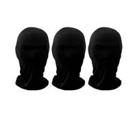 3Pcs Full Face Mask See-Through Punk Style Masquerade Party Stretchy Hood Unisex Faceless Daredevil Mask for Halloween Cosplay Costume