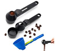 3PCS Funnel Scoop, Multipurpose Coffee Scoop with Funnel, Tablespoon Measuring Scoop,2-in-1 Funnel Design, Scoop Funnel for Ground Coffee, Protein Powder and Tea, Kitchen Use