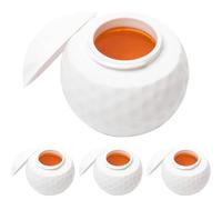 3Pcs Funny Golf Ball Shaped Shot Glasses Glass,Novelty Whiskey Glasses,Small Plastic Golf Shaped With Lid,Shot Glass Perfect Drinking Tumblers For Home Bar Party Birthday Gifts Golfers