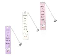3pcs Funny Goose Bookmarks, 5.12 Inch Cute Stainless Steel Silly Goose Bookmarks Metal Fun Book Marks for Reading Gift for Women Girls Men Kids Bookworm
