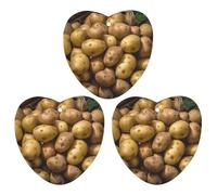 3PCS Garden Potatoes Car Air Freshener Hanging Scented Cards Cute White Car Fresheners Long Lasting New Cars Scents for Women Men Natural Air Freshener with Lanyard Automotive Freshies