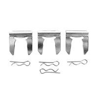 3Pcs Gear Shift Cable Clips, Car Gear Shift Unit with 4 Pins, Iron Clamps, Pin Fastener Iron Hardware for Buckle EK EG K Swap U Clips