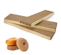 3Pcs Generic Bagel Boards, Cedar and Burlap, Fits 3-4 Bagels Per Board