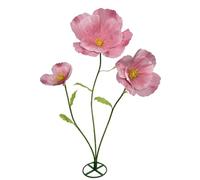 3Pcs Giant Flowers for Decoration, Large Artificial Flower Indoor Outdoor Decor Waterproof Paper Flowers for Wedding Reception Birthday Graduation Party Backdrop Decor Shop Window Display (Pink)