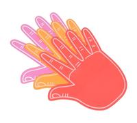 3pcs Giant Foam Hand Cheer Prop for Rallies and Community Games | EVA Foam, Matte Coated Surface, Rounded Edges, Photo Friendly, Low Glare Finish, for Students and Squads