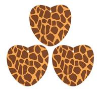 3PCS Giraffe Print Car Air Freshener Hanging Scented Cards Cute Black Car Fresheners Long Lasting New Cars Scents for Women Men Natural Air Freshener with Lanyard Automotive Freshies