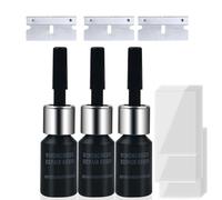 3PCS Glass Repair Kit for Cracked Glass & Scratch Remover,Glass Repair Fluid for Long-Lasting Diy Windshield Chip & Crack Repair,Windscreen Crack Repair Kit,Long-Lasting Windshield Repair Tool Kit