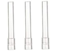 3Pcs Glass Stem for Steam/Smoke, 0.5x4" Straight Glass Tube, Transparent Tubes, Washable Reusable Pipe for Laboratory, Experiment, Teaching Tubes Glassware & Labware Pipe