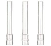 3Pcs Glass Stem for Steam/Smoke, 0.5x4" Straight Glass Tube, Transparent Tubes, Washable Reusable Pipe for Laboratory, Experiment, Teaching Tube